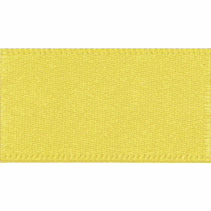 Double Faced Satin Ribbon Yellow 679 - 1m
